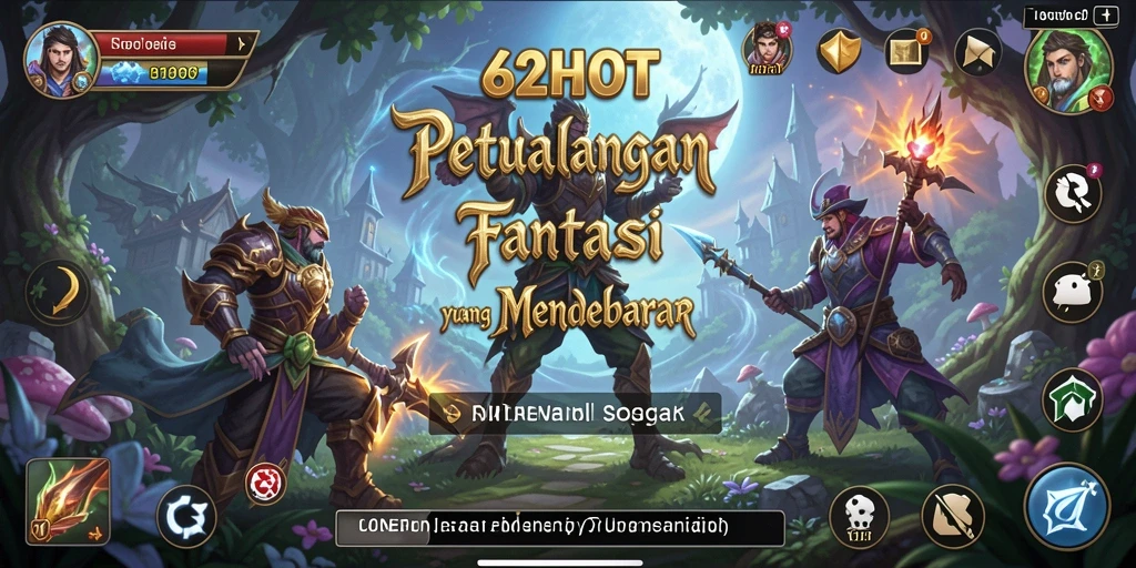Screenshot gameplay RPG 62HOT yang penuh aksi dan petualangan.
