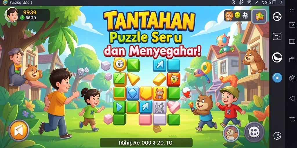 Screenshot gameplay menampilkan tantangan seru di 9939.