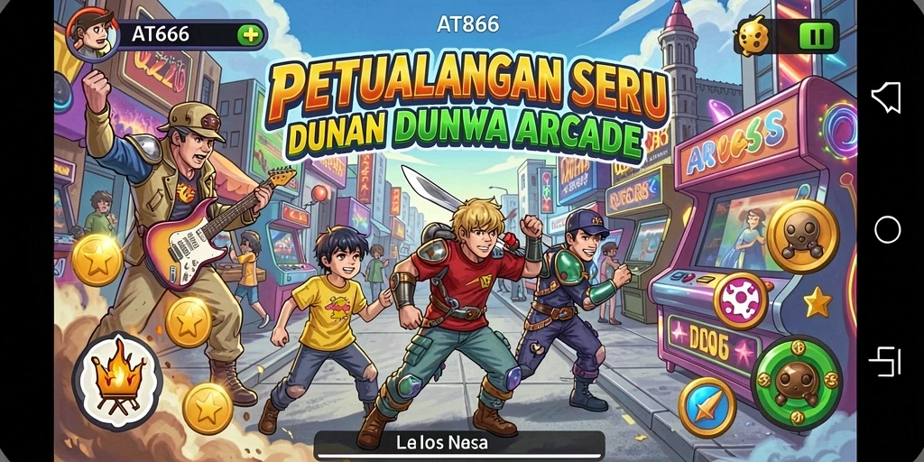 Screenshot menampilkan gameplay menarik dari AT866 dengan karakter dinamis.