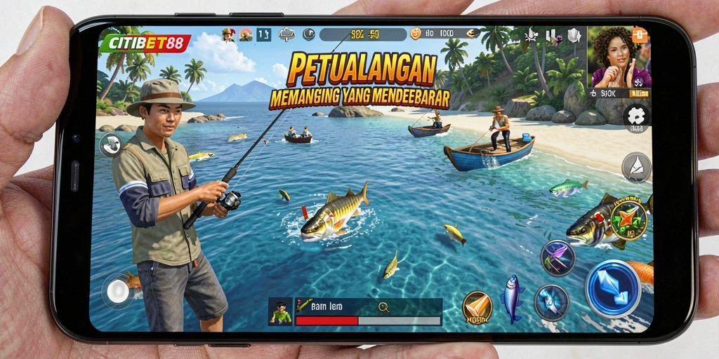 Tangkapan ikan besar dalam gameplay CITIBET88 yang mendebarkan.