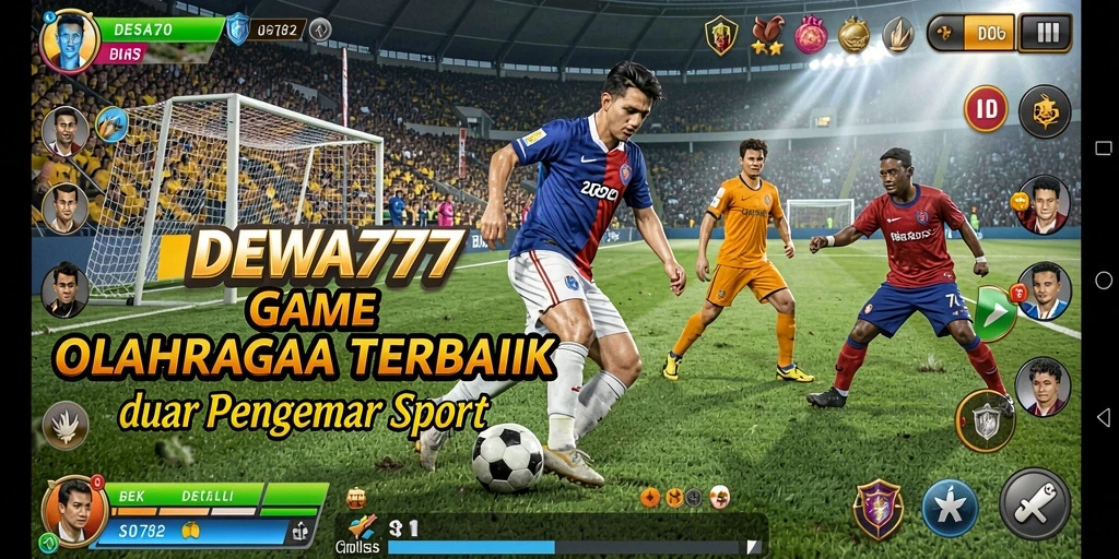 Tampilan gameplay seru dari DEWA777 di arena olahraga.