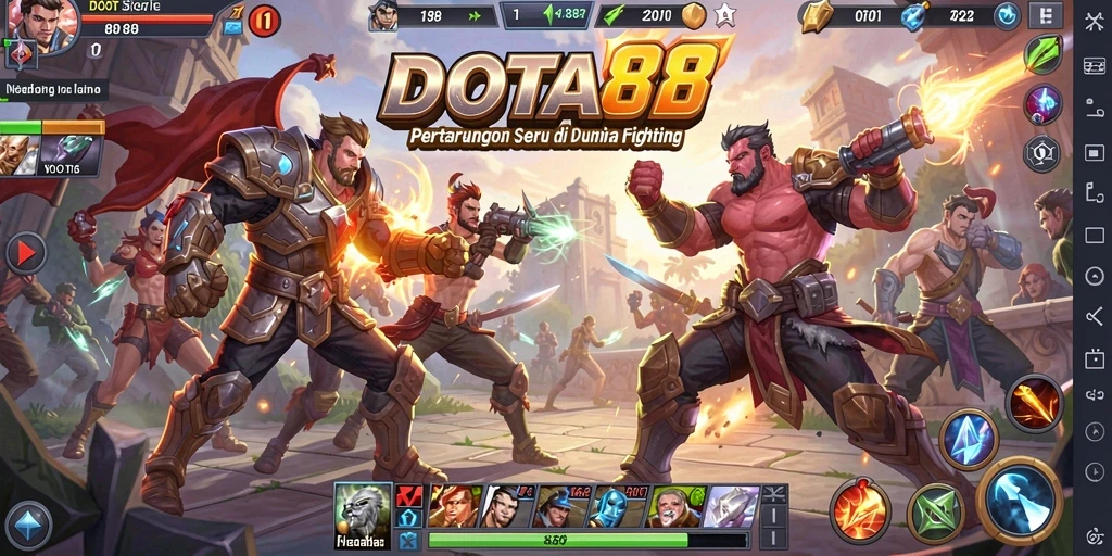Tampilan screenshot DOTA88 menampilkan aksi pertarungan yang mendebarkan.