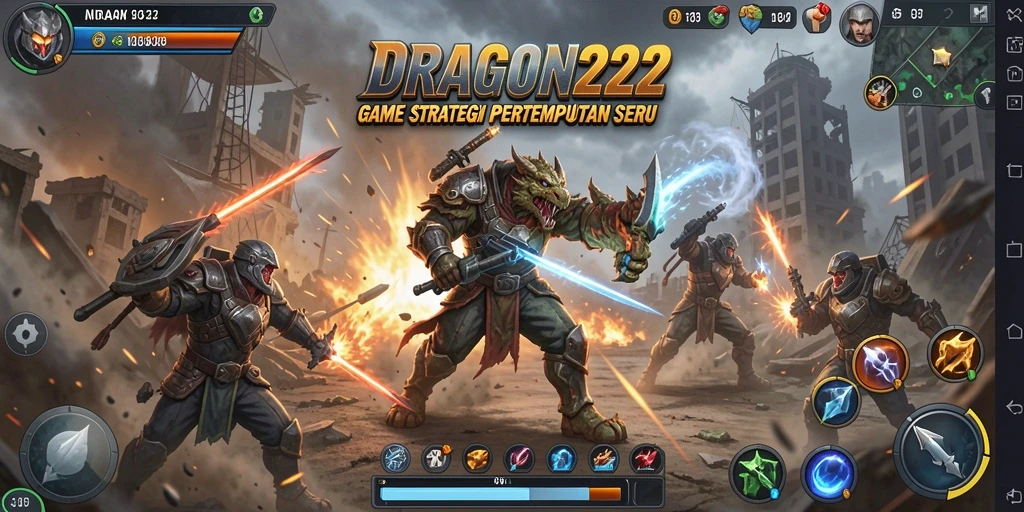 Tampilan gameplay menarik dari DRAGON222 dengan pertempuran strategi.