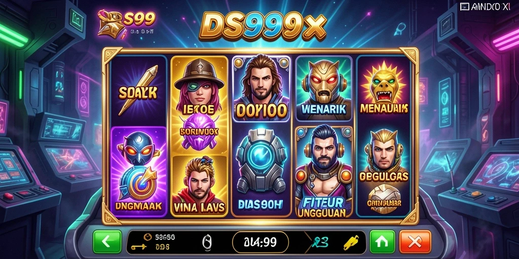 Tampilan gameplay DS99 yang seru dan menantang di layar.