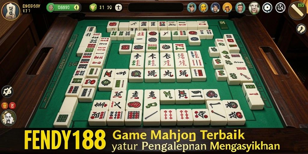 Screenshot gameplay FENDY188 menampilkan keseruan bermain Mahjong.