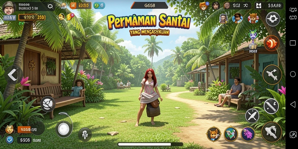 Screenshot G668 menampilkan pemain menikmati gameplay santai dengan teman.