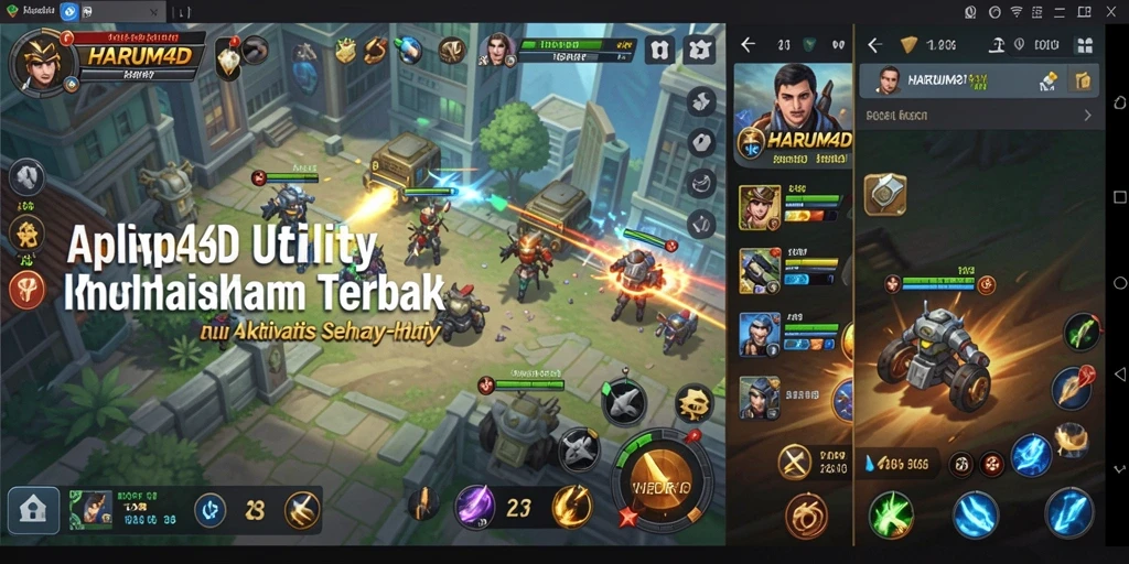 Tampilan utama HARUM4D dengan fitur Utility yang lengkap.
