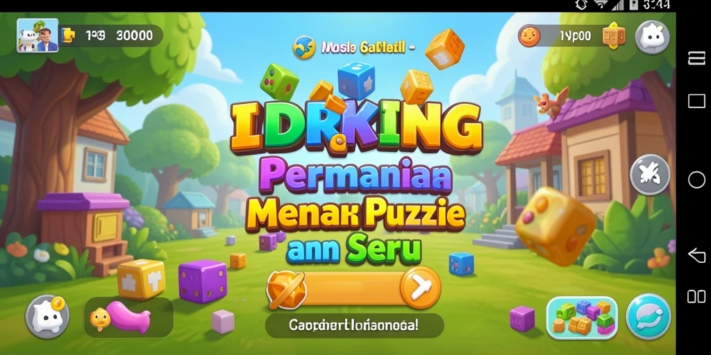 Screenshot gameplay <strong>IDRKING</strong> menunjukkan tantangan Puzzle yang menarik dan seru.