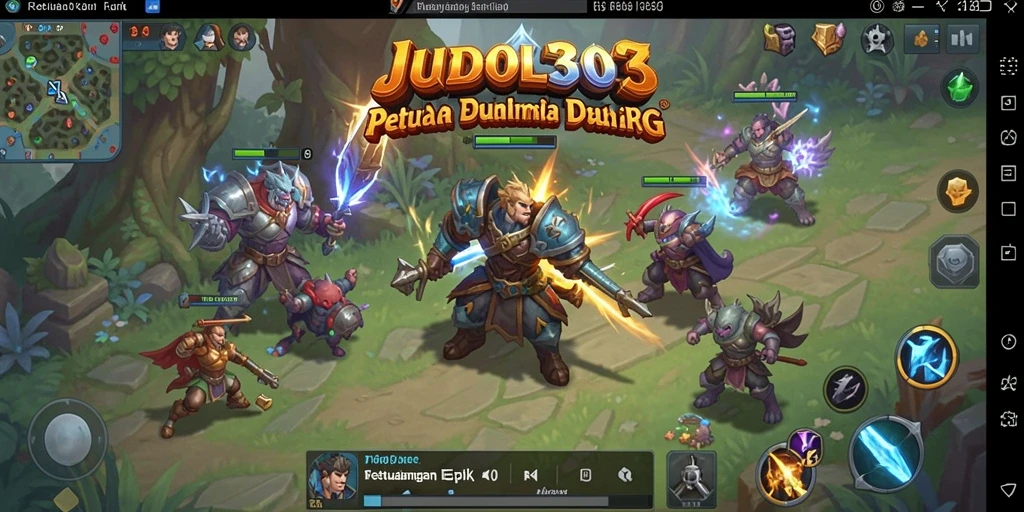 Tangkapan layar menunjukkan pertempuran seru di dunia <strong>JUDOL303</strong>.