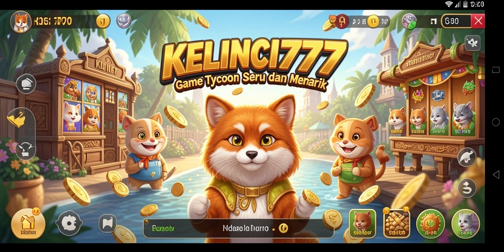 Tangkapan layar gameplay KELINCI777 memperlihatkan peternakan kelinci yang penuh warna.