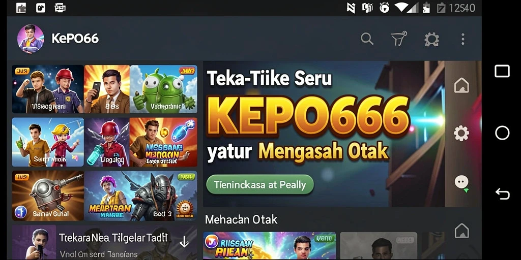 Screenshot menunjukkan gameplay KEPO66 yang menantang dan menarik.