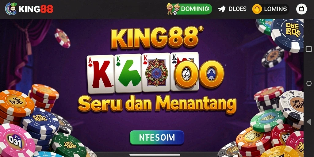 Gameplay KING88 yang menarik dan seru dalam permainan Domino.