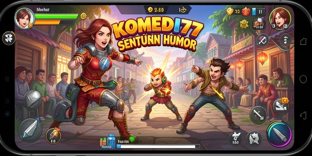 Tampilan gameplay menarik dari KOMEDI77 dengan pertahanan kreatif.