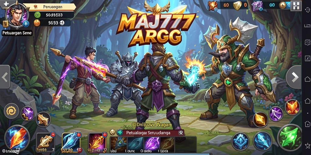 Tampilan gameplay MAJ777 yang mendebarkan dalam pertarungan ARPG.