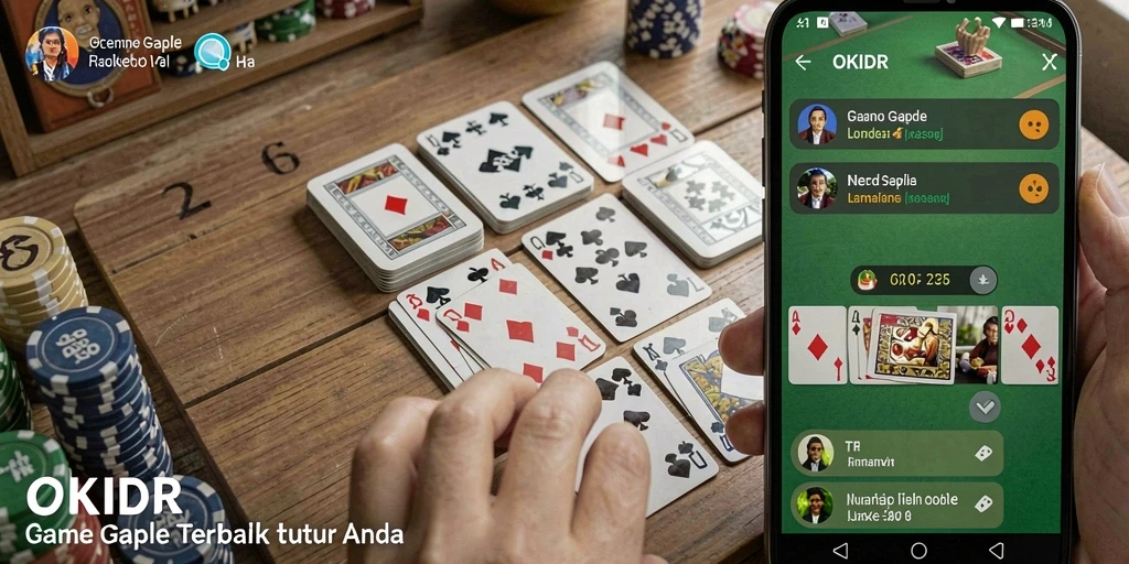 Gameplay seru Gaple di layar ponsel Anda.