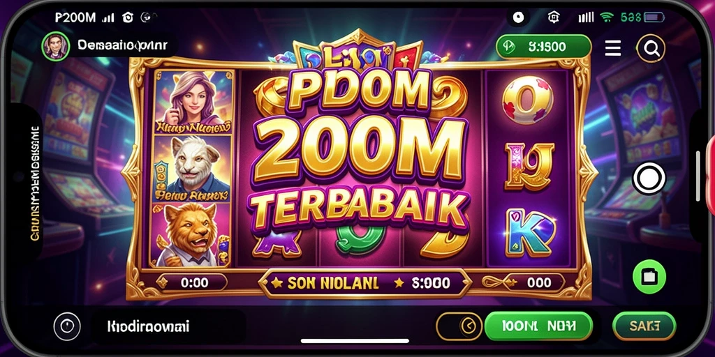 Tampilan gameplay Slot P200M yang menarik dan penuh warna.