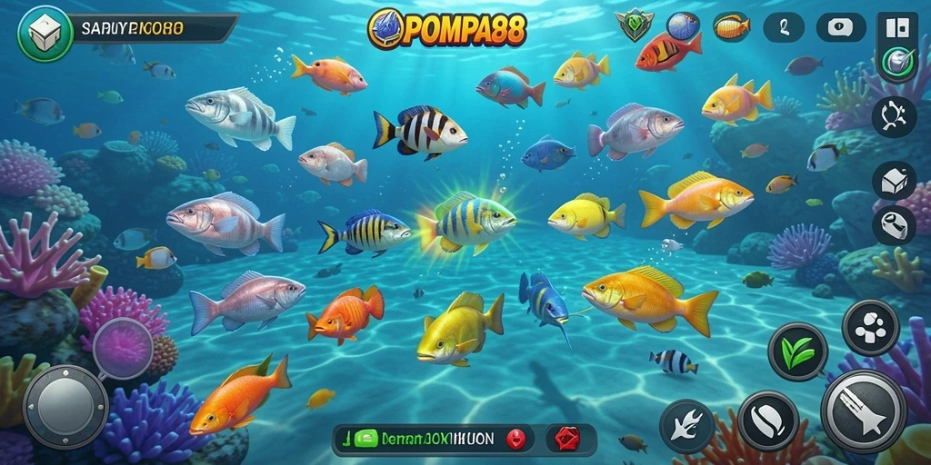 Tampilan gameplay seru dari POMPA88 dengan grafik menawan.