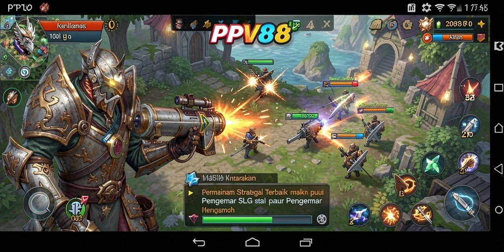 Screenshot gameplay PPV88 yang menampilkan pertempuran strategis.