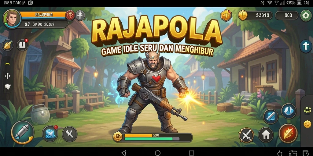 Tampilan gameplay RAJAPOLA yang menarik dan dinamis.