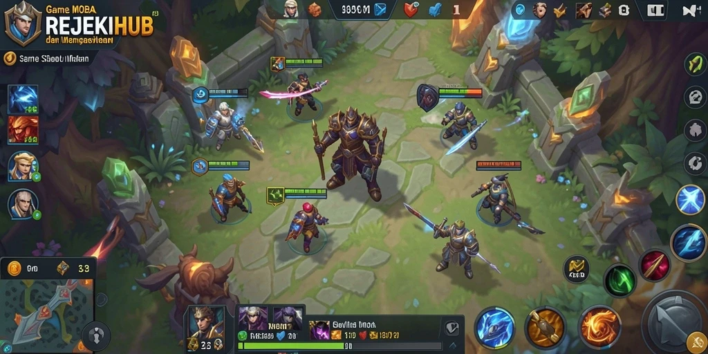 Tampilan gameplay mojang REJEKIHUB yang seru dan mendebarkan.