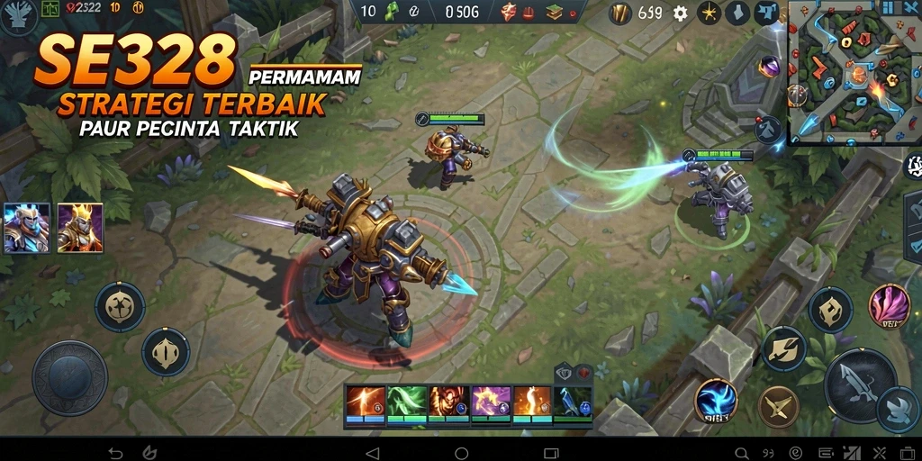 Screenshot SE328 menampilkan pertempuran strategi yang mendebarkan.