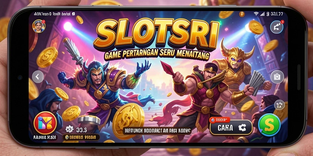Tampilan gameplay yang mengesankan dalam pertarungan SLOTSRI.