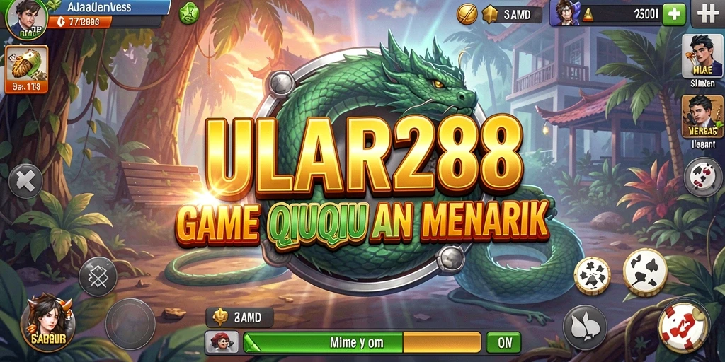 Screenshot menunjukkan keseruan bermain QiuQiu di ULAR288.