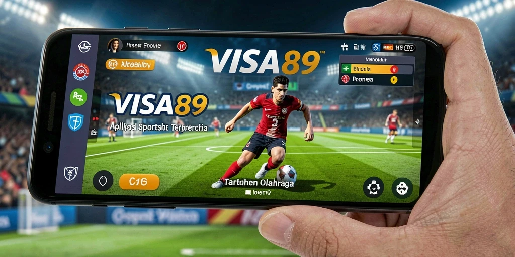 Tampilan gameplay utama dari aplikasi Sportsbook VISA89 dengan fitur taruhan olahraga.