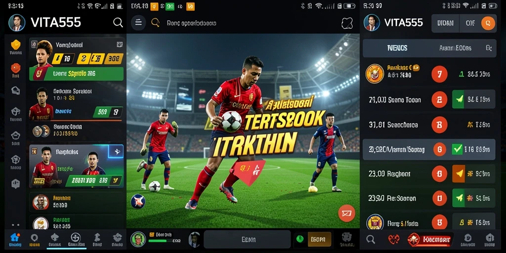 Tampilan gameplay VITA555 dengan berbagai pilihan taruhan olahraga.