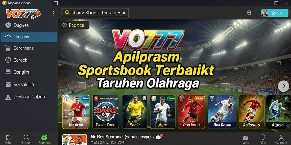 Tampilan gameplay VO777 dengan taruhan olahraga yang seru dan interaktif.
