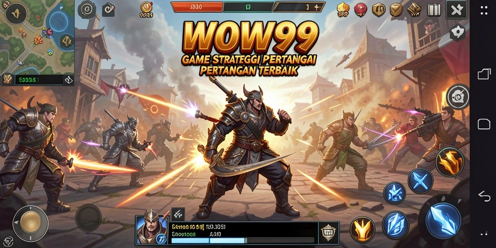 Tangkapan layar gameplay WOW99 menunjukkan pertempuran strategis mendebarkan.