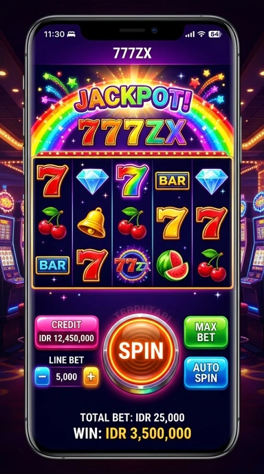 Screenshot aplikasi utama 777zx dengan berbagai kategori aplikasi.