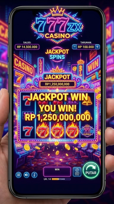 Antarmuka pengguna 777zx yang menunjukkan kemudahan navigasi.